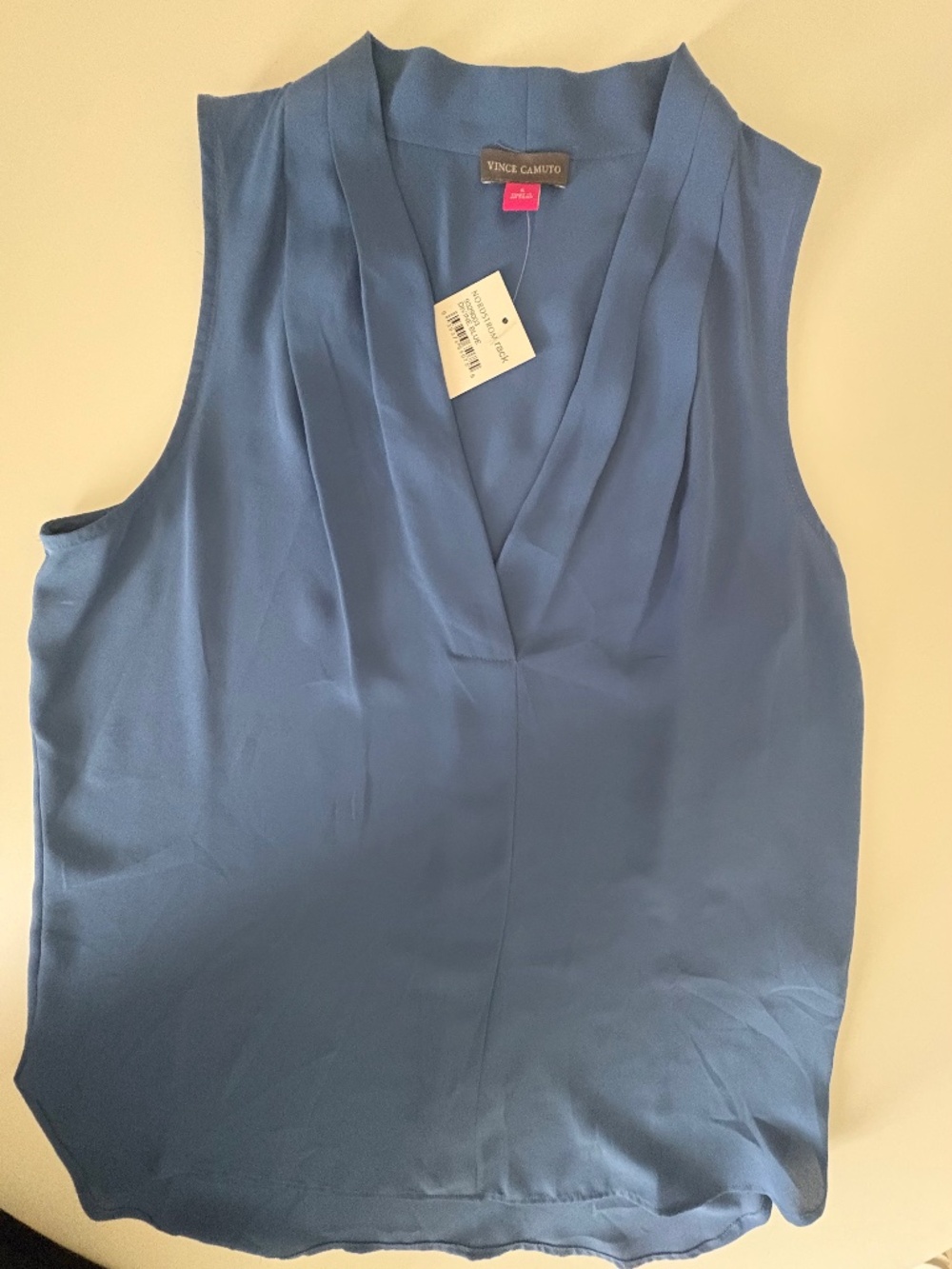 NWT Vince Camuto smoky blue sleeveless chemise top Small